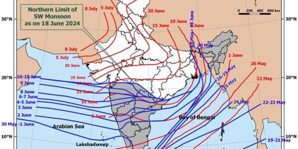Due to the cessation of monsoon, the rainfall in June was 20 percent less than the average IMD