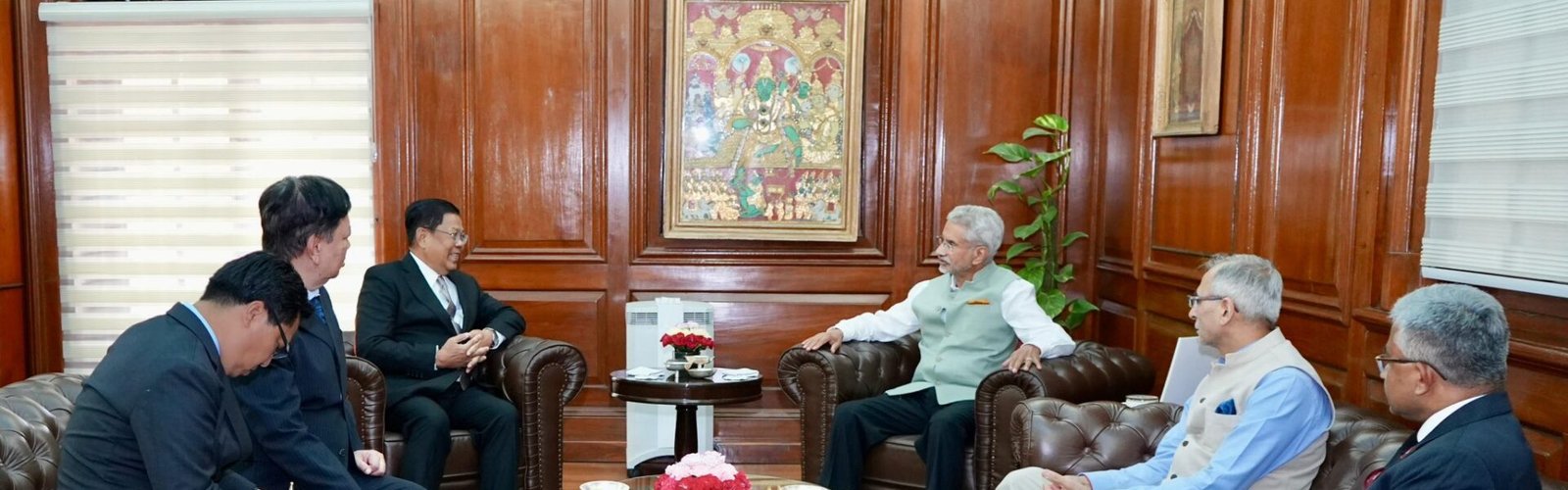 EAM Dr. Jaishankar discussed India's deep concern at the ongoing violence and instability in Myanmar along the Indian border with Myanmar Foreign Minister