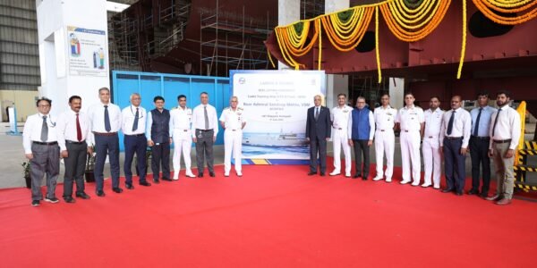 Formal Commencement Ceremony of Construction of 2nd Cadet Training Ship (Yard-18004) Held at Ms L&T Shipyard, Kattupalli