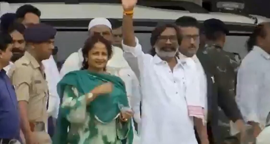 Former Jharkhand CM and JMM leader Hemant Soren released on bail from Ranchi's Birsa Munda Jail