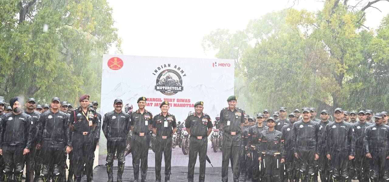 General Manoj Pande, chief of the army staff flagged off Indian Army D5 motorcycle expedition
