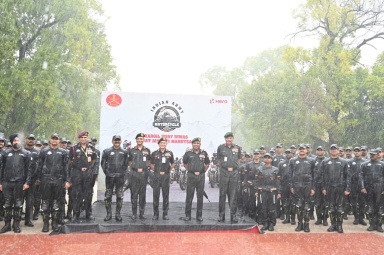 General Manoj Pande, chief of the army staff flagged off Indian Army D5 motorcycle expedition