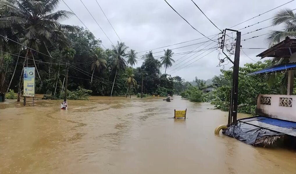 Heavy rains in Sri Lanka have caused widespread devastation across the island, killing 15 people