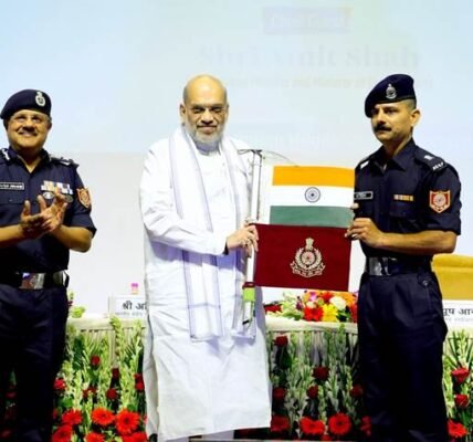 Home Minister Amit Shah today welcomed the successful return of NDRF's second mountaineering expedition 'Vijay' in New Delhi