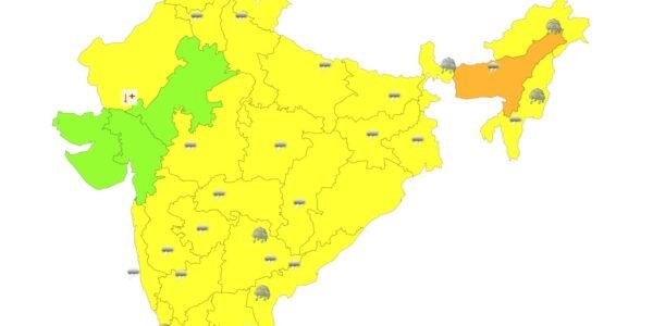 IMD predicted heavy rainfall in the northeastern part of the country and the coastal areas of the south for the next three to four days.