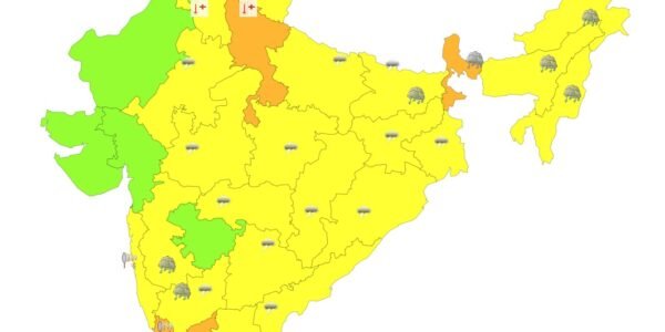 IMD predicted light to moderate rains in the Northeast region during the next four days