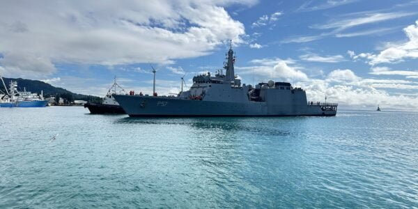 INS Sunayna was given a warm welcome by Seychelles Coast Guard and Indian Embassy officials on her arrival at Port Victoria, Seychelles