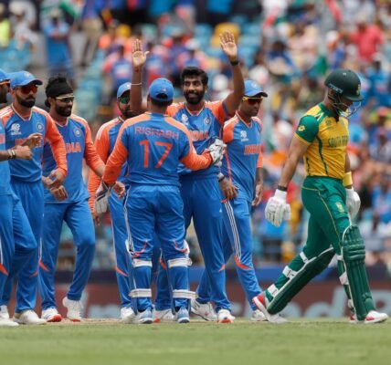 India won the T20 World Cup trophy for the second time, defeating South Africa by 7 runs