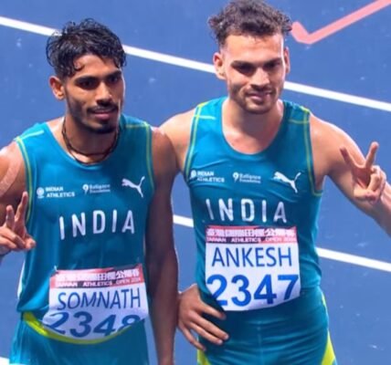 India won three gold, three silver and one bronze medal in Taiwan Athletics Open