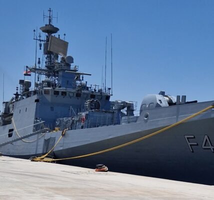 Indian Naval Ship Tabar reached Alexandria, Egypt