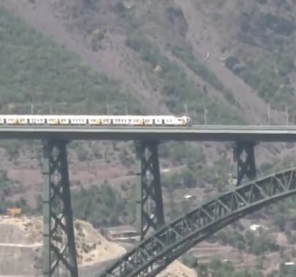 Indian Railways conducts trial run on world's highest railway bridge- Chenab Rail Bridge