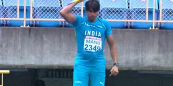 India's DP Manu won the gold medal in the javelin throw event in the Taiwan Athletics Open tournament