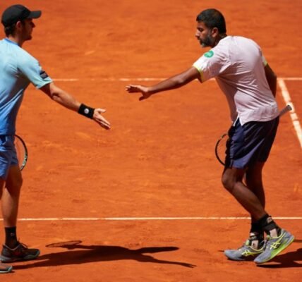India's Rohan Bopanna and Australia's Matthew Ebden pair reached the third round of French Open Tennis