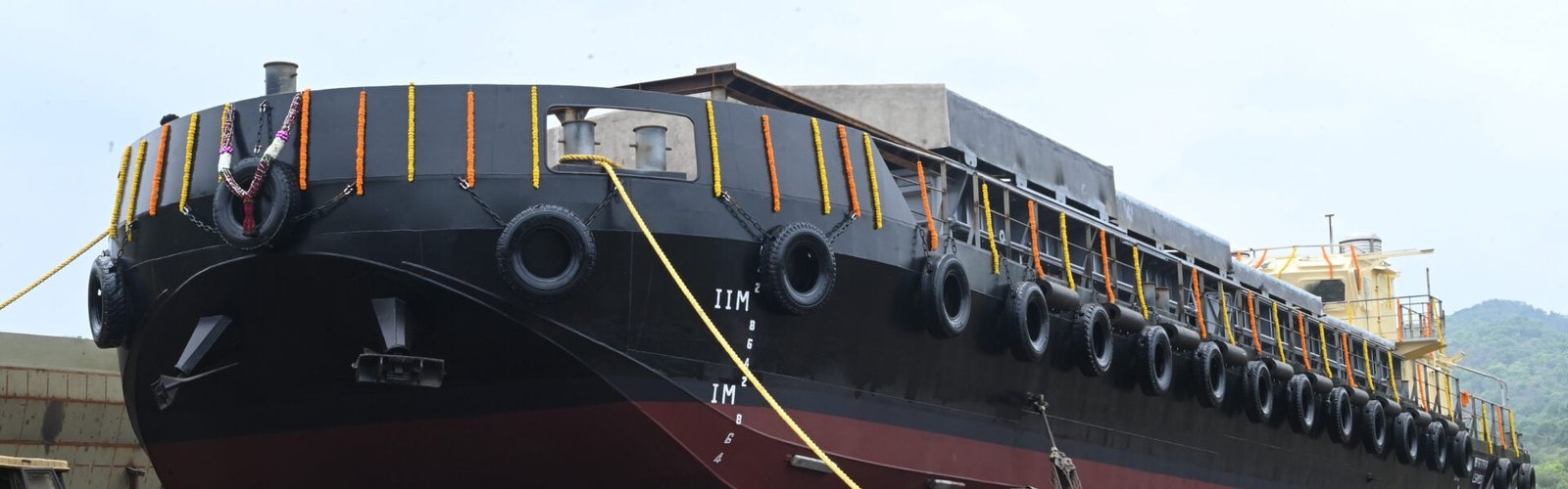 LSAM13 (Yard 81) 08 x Missile Less Ammunition (MCA) Barge Launching of Fifth Barge of Nauka Project