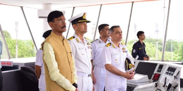 MoS Defence Sanjay Seth visits INS Rajali to review operational preparedness