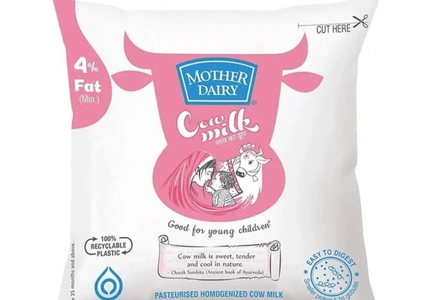 Mother Dairy hikes milk prices by Rs 2 per liter in Delhi-NCR