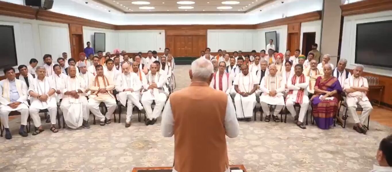 NDA leaders attend tea meeting at PM-designate Narendra Modi's residence