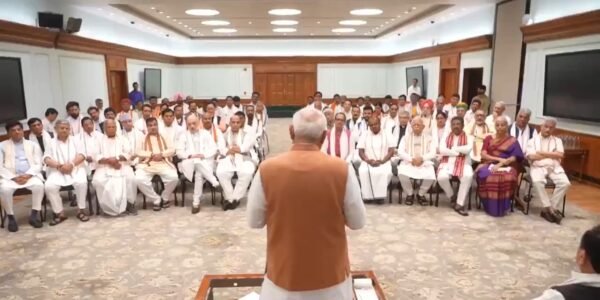 NDA leaders attend tea meeting at PM-designate Narendra Modi's residence