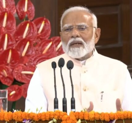 Narendra Modi elected as the leader of the BJP Parliamentary Party, leader of the NDA Parliamentary Party and leader of the Lok Sabha