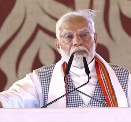 PM Narendra Modi addressed the Kisan Samman Sammelan in Varanasi, Uttar Pradesh today