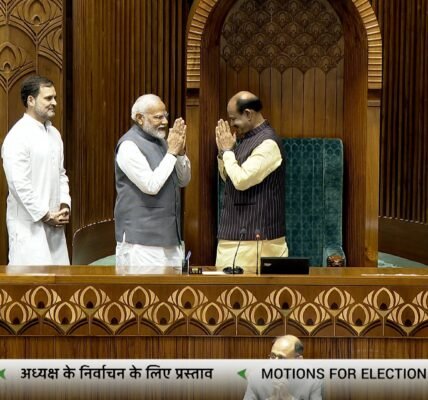 PM Narendra Modi congratulated Om Birla on being elected Lok Sabha Speaker for the second time