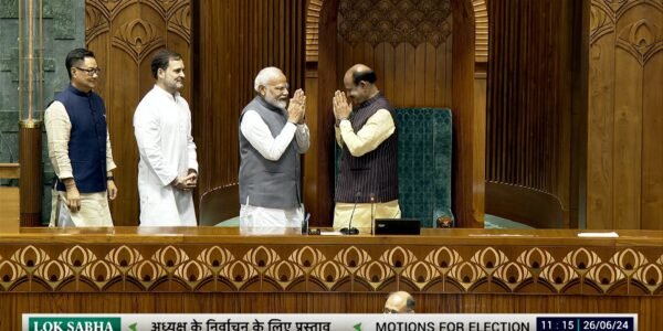 PM Narendra Modi congratulated Om Birla on being elected Lok Sabha Speaker for the second time