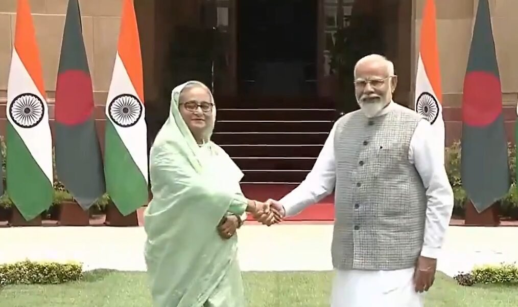 PM Narendra Modi held a bilateral meeting with Bangladesh Prime Minister Sheikh Hasina
