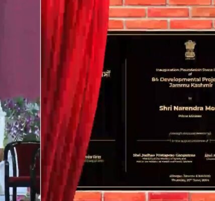 PM Narendra Modi inaugurated and laid the foundation stone of 84 development projects in Jammu and Kashmir