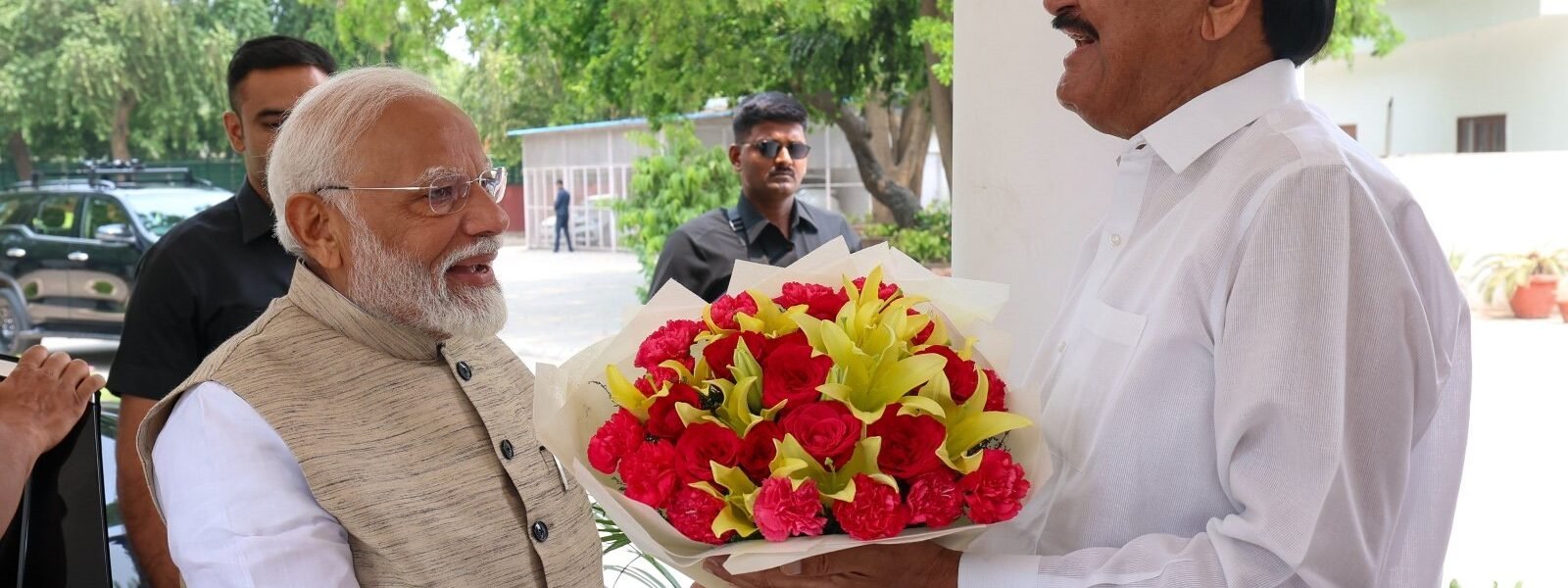 PM Narendra Modi met former Vice President M Venkaiah Naidu today