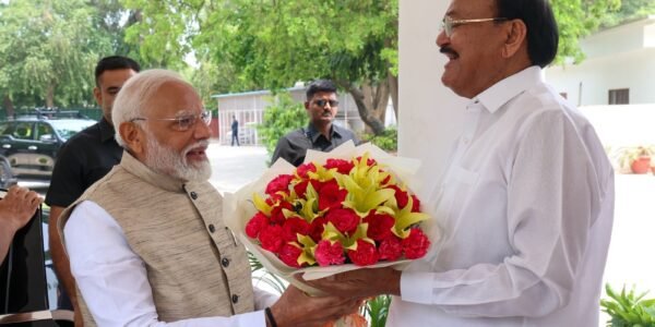 PM Narendra Modi met former Vice President M Venkaiah Naidu today