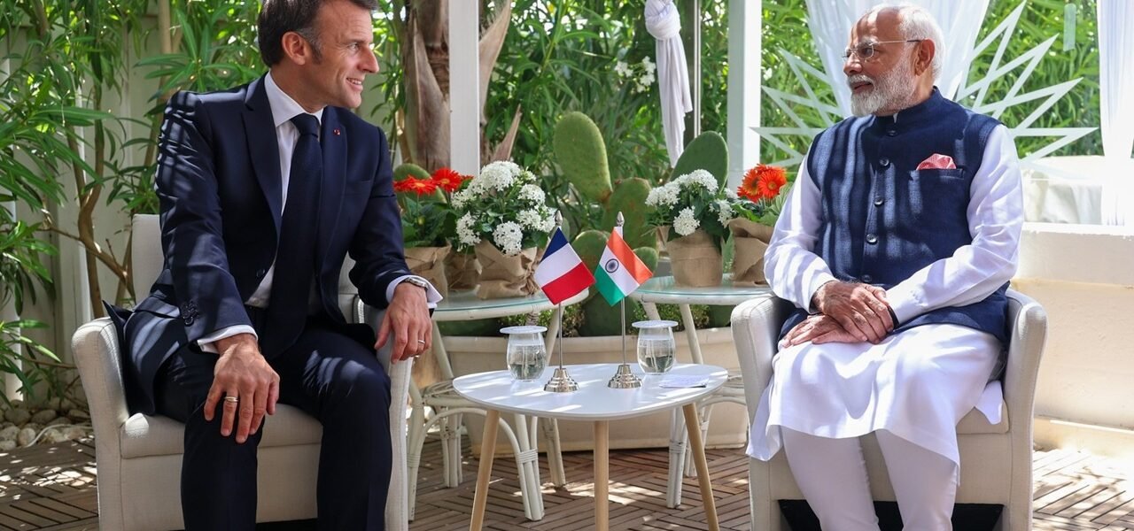 PM Narendra Modi met the President of France on the sidelines of the G-7 Summit