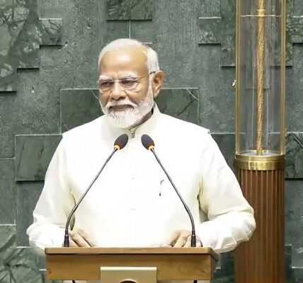 PM Narendra Modi takes oath as member of the 18th Lok Sabha