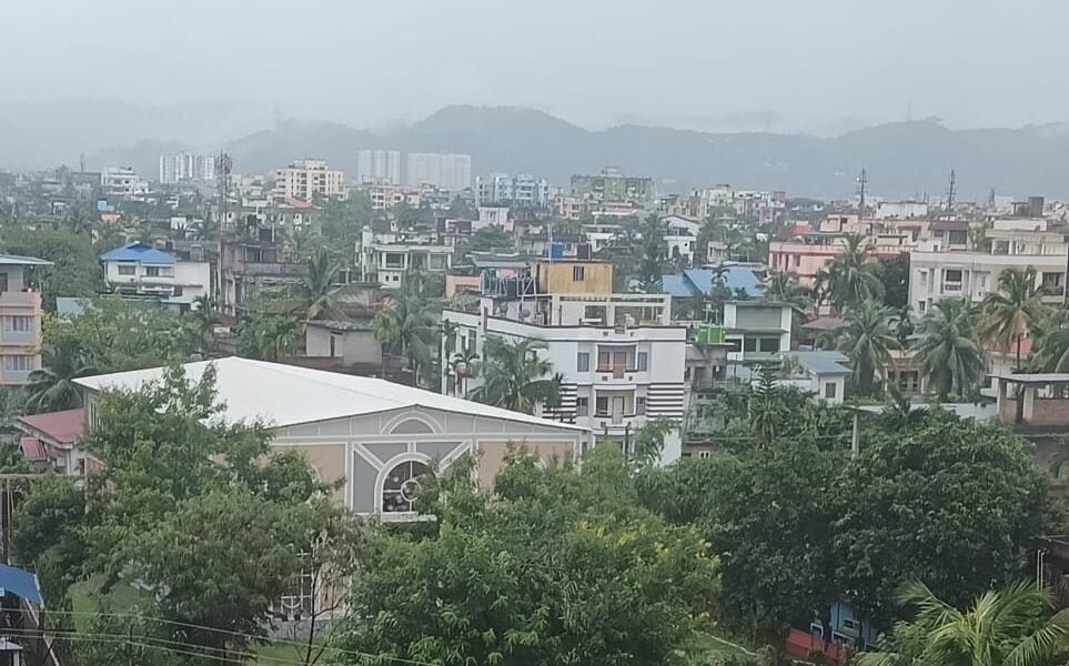 Rainfall in many areas of Delhi brought relief from the heat