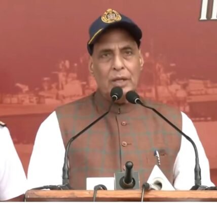 Rajnath Singh reviews operational preparedness of Indian Navy on eastern seaboard of Vizag