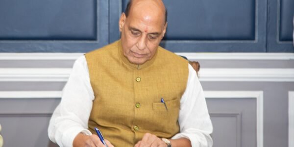 Rajnath Singh took charge as Defence Minister for the second term today