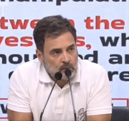 Senior Congress leader Rahul Gandhi demanded a JPC probe into the fall in the stock market on June 4