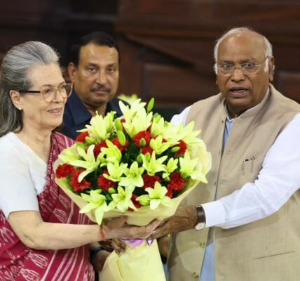 Senior leader Sonia Gandhi was unanimously elected as the President of the Congress Parliamentary Party