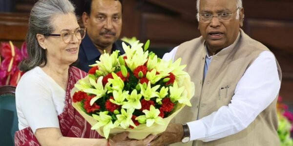 Senior leader Sonia Gandhi was unanimously elected as the President of the Congress Parliamentary Party