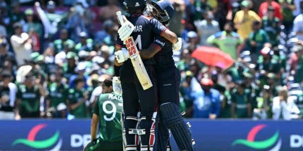 T20 World Cup America upsets Pakistan by defeating them in Super Over