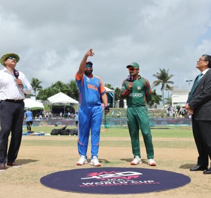 T20 World Cup Bangladesh wins the toss and decides to bowl first against India