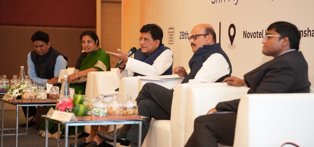 Union Commerce and Industry Minister Piyush Goyal held a meeting with tobacco farmers, manufacturers and exporters in Hyderabad