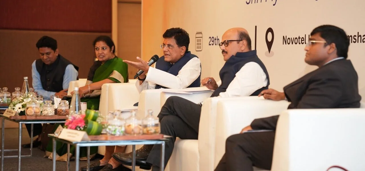 Union Commerce and Industry Minister Piyush Goyal held a meeting with tobacco farmers, manufacturers and exporters in Hyderabad
