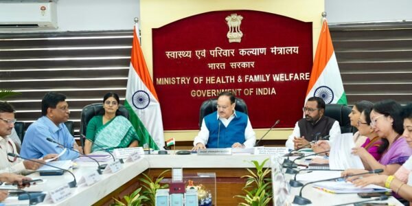 Union Health Minister JP Nadda chaired a high-level meeting on achieving the health goals in the first 100 days of the formation of the new government