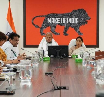 Union MSME Minister Jitan Ram Manjhi reviews performance of schemes run by KVIC