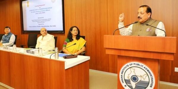 Union Minister Dr. Jitendra Singh assumed charge as President of Indian Institute of Public Administration (IIPA) for the third consecutive time