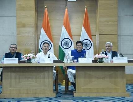 Union Minister Piyush Goyal held a review meeting with officials of the Ministry of Commerce and Industry