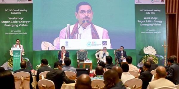 Union Minister Pralhad Joshi inaugurated the 64th Council Meeting of the International Sugar Organisation (ISO) at Bharat Mandapam today