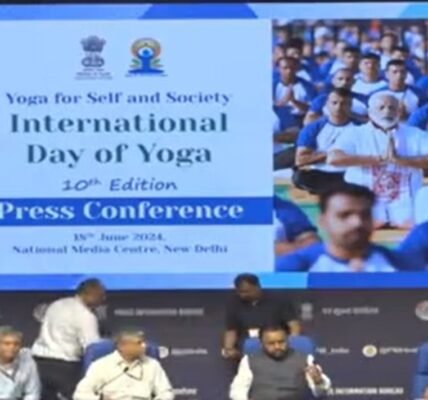 Union Minister of State for AYUSH Prataprao Jadhav emphasizes on this year's theme of International Yoga Day as 'Yoga for self and society'