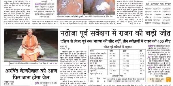 aaj ka akhbar hindi newspaper 2 June 2024