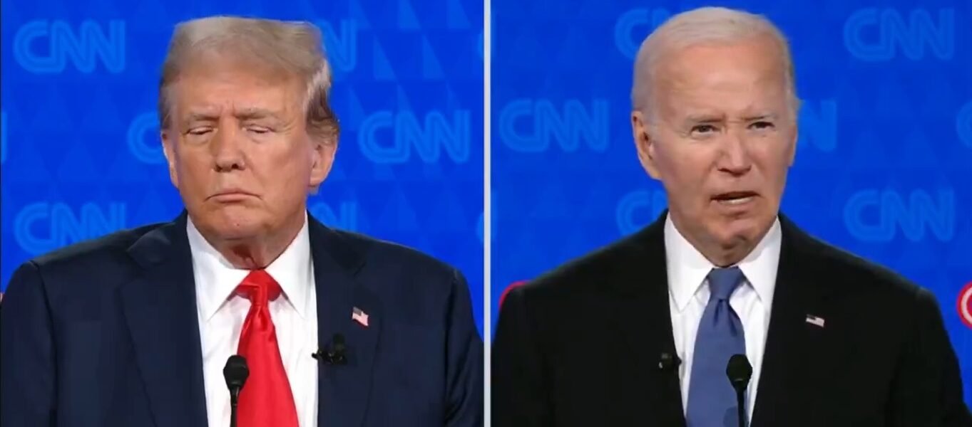 first presidential debate took place between US President Joe Biden and his Republican rival and former President Donald Trump